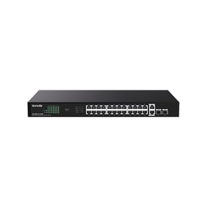 Tenda TEG1128P-24-250W Unmanaged Gigabit-Ethernet-Netzwerk-Switch (10/100/1000) mit PoE-Unterstützung