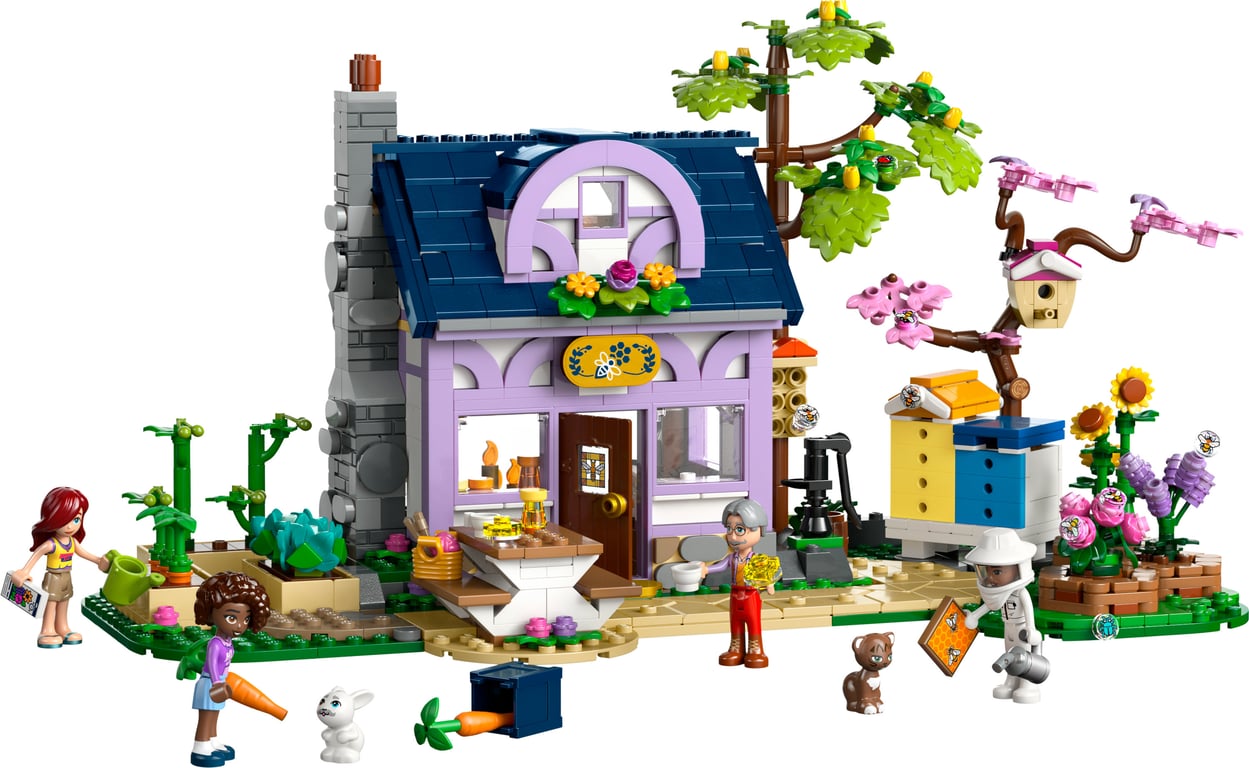 фото Блоковий конструктор LEGO Friends Будиночок і квітник бджолярів (42669)