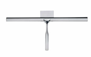 WENKO 24506100 Shower Squeegee Single-Blade Water Squeegee Silver