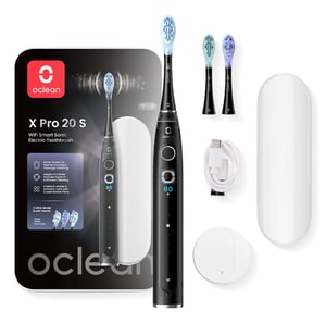 Oclean X Pro 20 Set Dorosły Soniczna szczoteczka do zębów Czarny