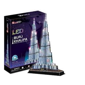 CubicFun Burj Khalifa LED Puzzle 3D 136 szt. Budynki