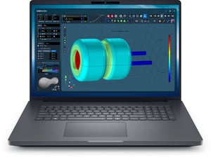 DELL Pro Max 18 Plus MB18250 Intel Core Ultra 9 285HX Mobilna stacja robocza 45,7 cm (18") Quad HD+ 32 GB DDR5-SDRAM 1 TB SSD NVIDIA RTX PRO 3000 Blackwell Wi-Fi 7 (802.11be) Windows 11 Pro Czarny Niemiecki