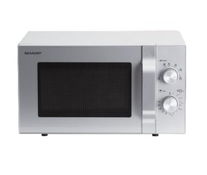 Sharp R204S kuchenka mikrofalowa Srebrny Mikrofalówka Solo Blat 20 l 800 W