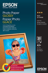 Epson Photo Paper Glossy - A3+ - 20 Sheets