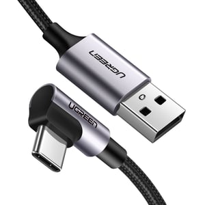 Ugreen 50941 USB 2.0 Cable, 0.91 m, USB-A to USB-C, Black, Silver