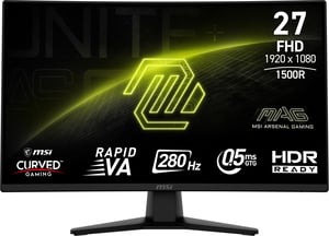 MSI MAG 274CXF monitor komputerowy 68,6 cm (27") 1920 x 1080 px Full HD Czarny