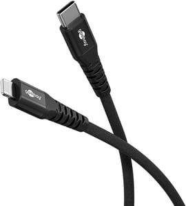 Goobay 74515 1 m Lightning Cable, Black
