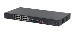 Dahua Technology PoE S3218-16ET-135 przełącznik sieciowy Nie zarządzany L2 Gigabit Ethernet (10/100/1000) Obsługa PoE 1U Czarny
