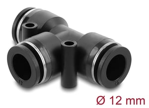 DeLOCK 60751 Pneumatikanschluss/Kupplung, schwarz, Metall, Kunststoff, Innengewinde, 1 Stück.
