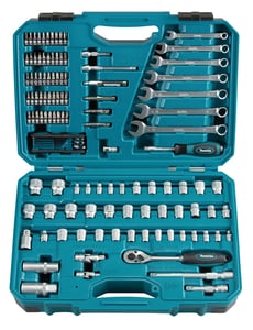 Makita E-06616 nyckel- och verktygssats med 120 delar.