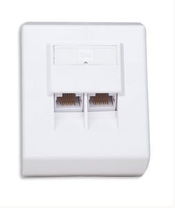 Intellinet 408301 adapter för 2x RJ-45-kablar, vit