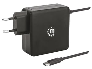 Manhattan 180238 Ladegerät für mobile Geräte (Netbook, Tablet), schwarz, Wechselstrom, für den Innenbereich