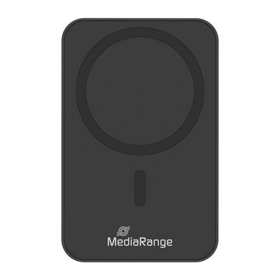MediaRange MRMA761 bank mocy Litowo-polimerowy (LiPo) 10000 mAh Bezprzewodowe ładowanie Czarny
