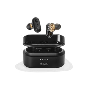 Ttec AirBeat Duo Zestaw słuchawkowy True Wireless Stereo (TWS) Douszny Połączenia/muzyka Bluetooth Czarny