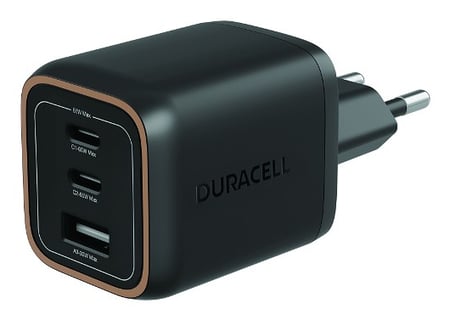 Duracell DRACUSB25-EU ładowarka do urządzeń przenośnych Uniwersalne Czarny Prąd przemienny Szybkie ładowanie Wewnętrzna