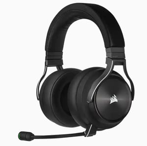 Corsair VIRTUOSO RGB Wireless XT headset, trådbundet och trådlöst, huvudband, Bluetooth, svart