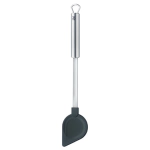 WMF 1873056030 Kochlöffel aus Silikon, Edelstahl schwarz, Edelstahl, 1 Stück