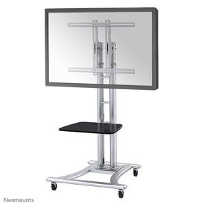 Neomounts PLASMA-M1800E Multimedia-Ständer, silber, tragbarer Bodenständer