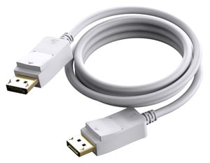Vision TC 2MDP DisplayPort-kabel 2 m Vit