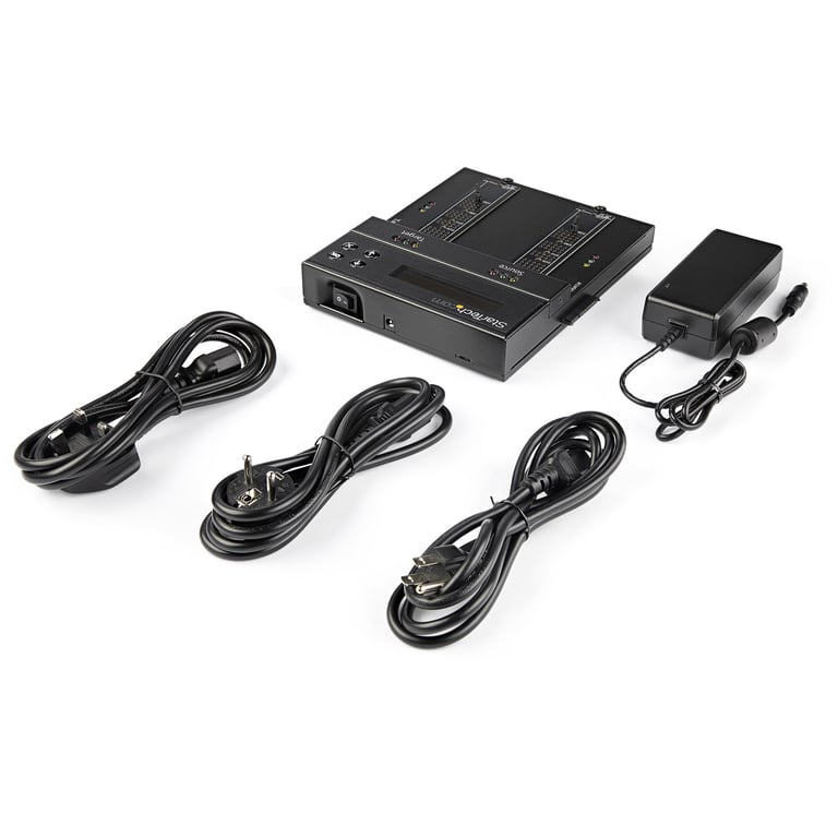 StarTech SM2DUPE11 duplikator Duplikator HDD/SSD Czarny 1 kopii