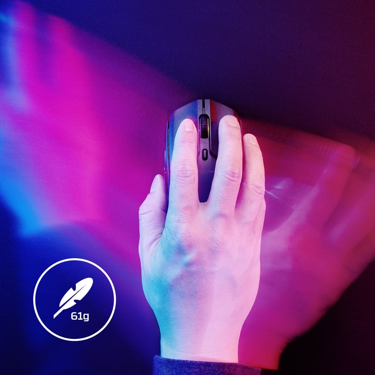 HyperX Pulsefire Haste 2 — bezprzewodowa mysz dla graczy (biała)