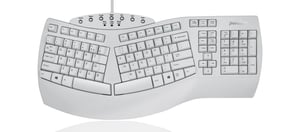 Perixx Periboard-512 klawiatura Biuro USB QWERTZ Niemiecki Biały