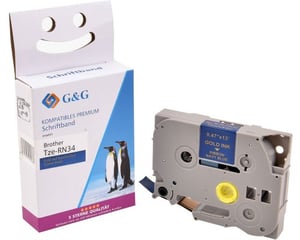 G&G 18776 taśmy do etykietowania Gold on blue TZe