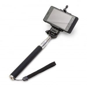 DICOTA D31027 Selfie Stick, Black, Stainless Steel