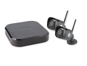 Yale SV-4C-2DB4MX Video Surveillance Kit, Wired and Wireless, 6-Channel.