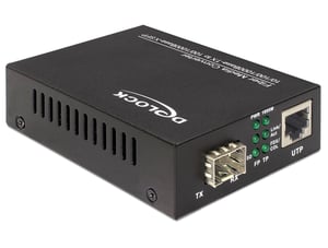 DeLOCK 86110 Netzwerkkonverter 1000 Mbit/s Schwarz