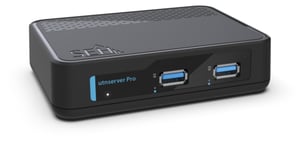 SEH utnserver Pro Ethernet LAN Print Server, Black