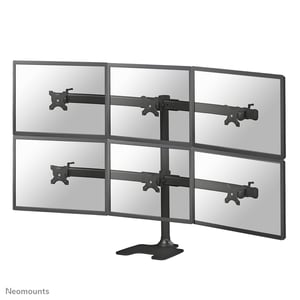 Neomounts FPMA-D700DD6 Halterung/Ständer für 68,6 cm (27") Monitore, Schreibtisch, schwarz