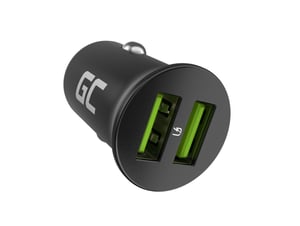 Green Cell GC PowerRide Nano36 Car Charger, 36W, 6A, 2x USB-A