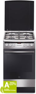 Amica 57GE3.33HZpTaDAQ(Xx) Freestanding Stove Electric Gas Stainless Steel