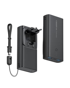 VEGER ACE Lithium-Polymer-Powerbank (LiPo) 10000 mAh Schwarz