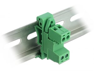 DeLOCK 66078 blok zaciskowy 2-pin Zielony
