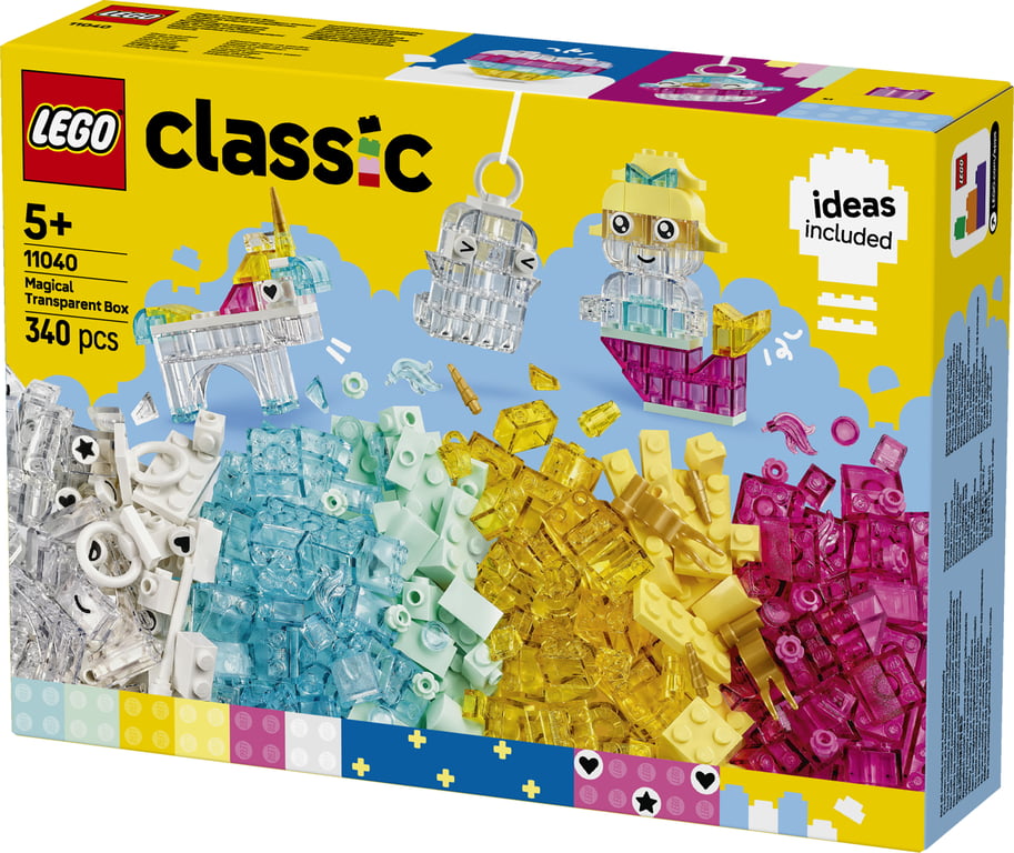 LEGO Classic Magiczny zestaw z przezroczystymi klockami