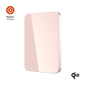 FIXED FIXZENMC-5-PI bank mocy Litowo-polimerowy (LiPo) 5000 mAh Bezprzewodowe ładowanie Różowy