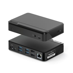 ALOGIC DUTHDPR USB 3.2 Gen 1 (3.1 Gen 1) Type-C-dockningsstation, svart
