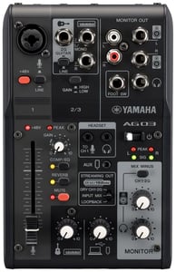 Yamaha AG03MK2 3 kan. Svart