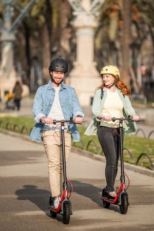 Ninebot by Segway D38E 25 km/h Czarny, Czerwony 10,2 Ah