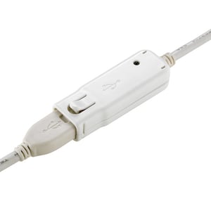 ROLINE USB 2.0 Active Repeater Cable for 12.04.1085, 12 m, White
