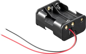 Goobay 81216 container and latch for 6 AA batteries/rechargeable batteries