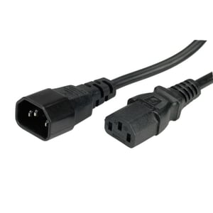 ROLINE 19.08.1505 Power Cable, Black, 0.5 m, C14 to C13