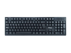 Equip 245221 klawiatura Dołączona myszka Biuro RF Wireless QWERTY Hiszpański Czarny