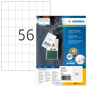 HERMA 8044 nicht klebende Etiketten, 5600 Stück, weiß, rechteckig