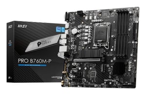 MSI PRO B760M-P Mainboard, Intel B760, LGA 1700, Micro-ATX
