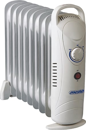 Mesko Home MS7805 Wewnętrzna Biały 1000 W Podgrzewacz elektryczny pomieszczeń na olej