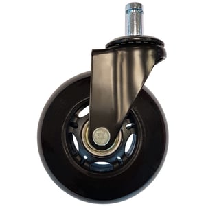 LC-Power LC-CASTERS-7BB-SPEED, tillbehör till kontors- och datastol, svart plast, gummi, självjusterande hjul