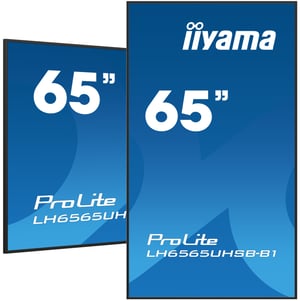 iiyama LH6565UHSB-B1 signage display Kiosk 163,8 cm (64.5") LED Wi-Fi 800 cd/m² 4K Ultra HD Black Built-in Processor Android 11 24/7